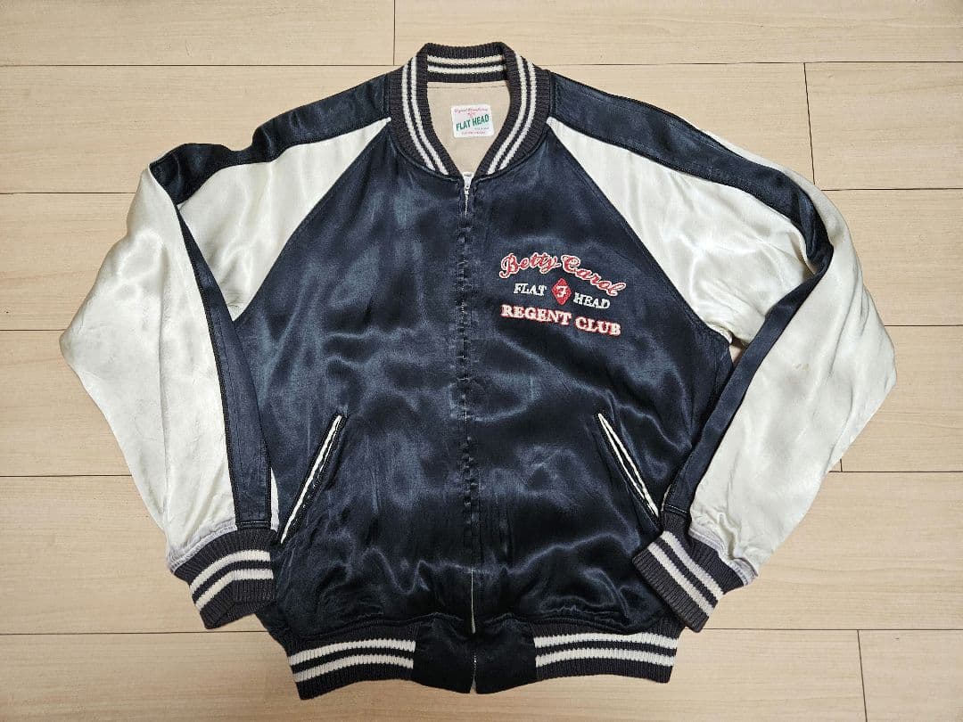 FLAT HEAD スカジャン レジントクラブ フラットヘッド RJB 洋柄