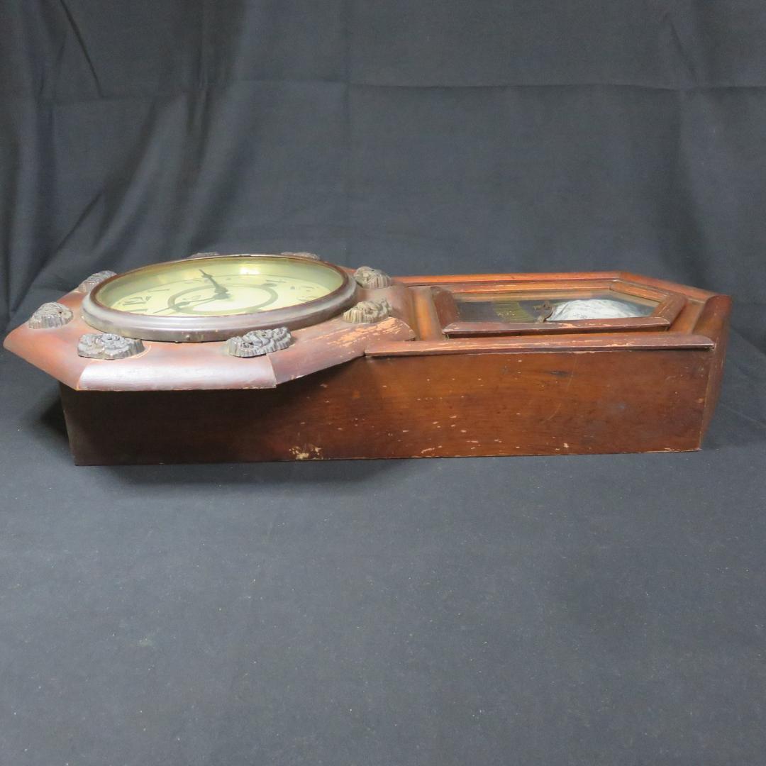 柱時計 REGULATOR TAKANO 振り子 ネジ巻 ジャンク 木製 レトロ