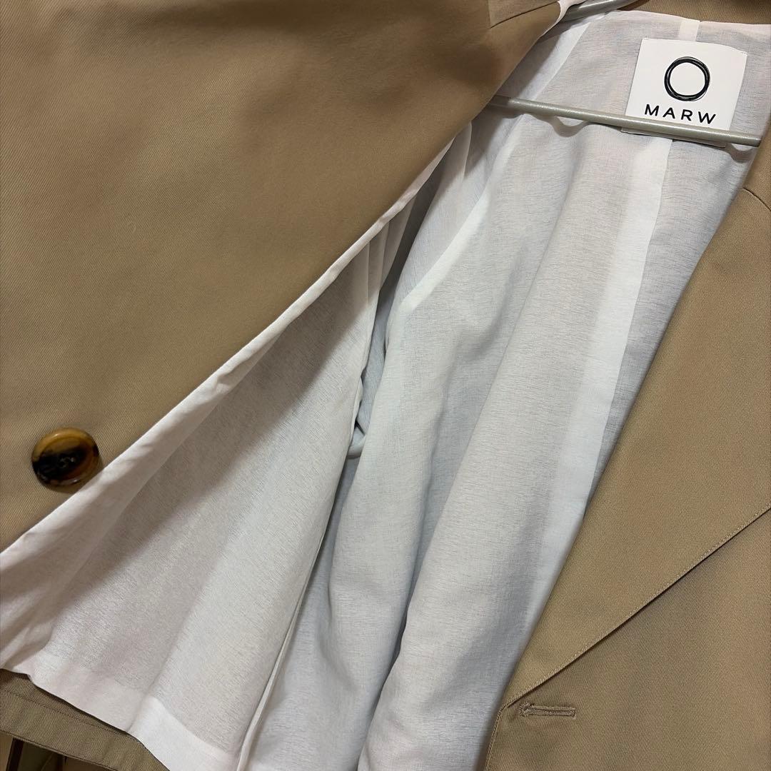 ⭐️新品未使用❗️MARW ベージュ トレンチコート 36