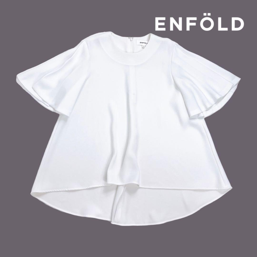 04T706☆ ENFÖLD プルオーバー Aライン ロングブラウス 春夏 M