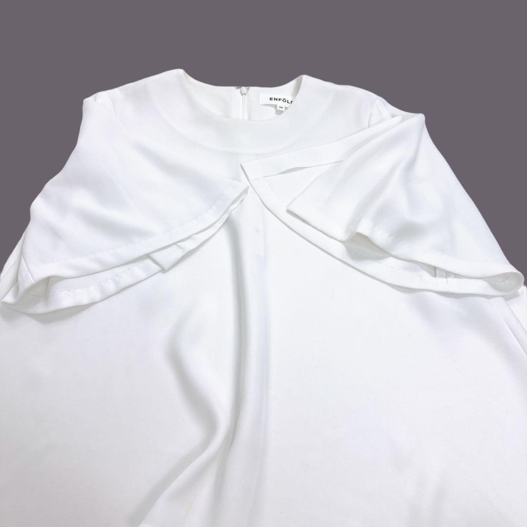 04T706☆ ENFÖLD プルオーバー Aライン ロングブラウス 春夏 M
