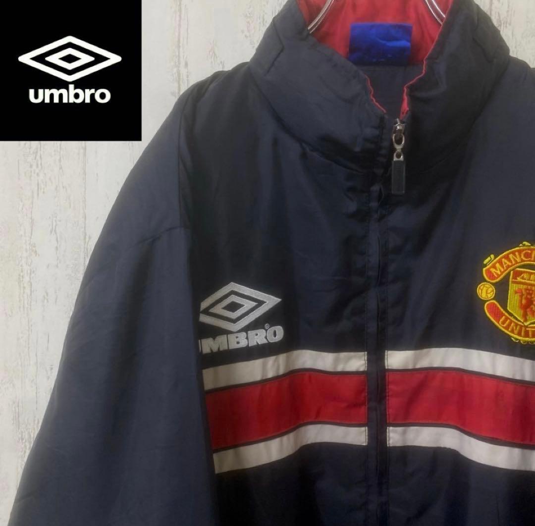 早い者勝ち　SHARPマンチェスターユナイテッド　ジャケット　UMBRO刺繍　黒