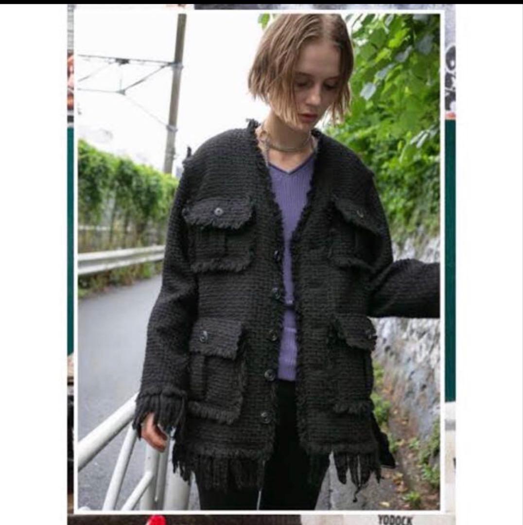 専用perverze パーバーズ クラッシュツイードジャケット