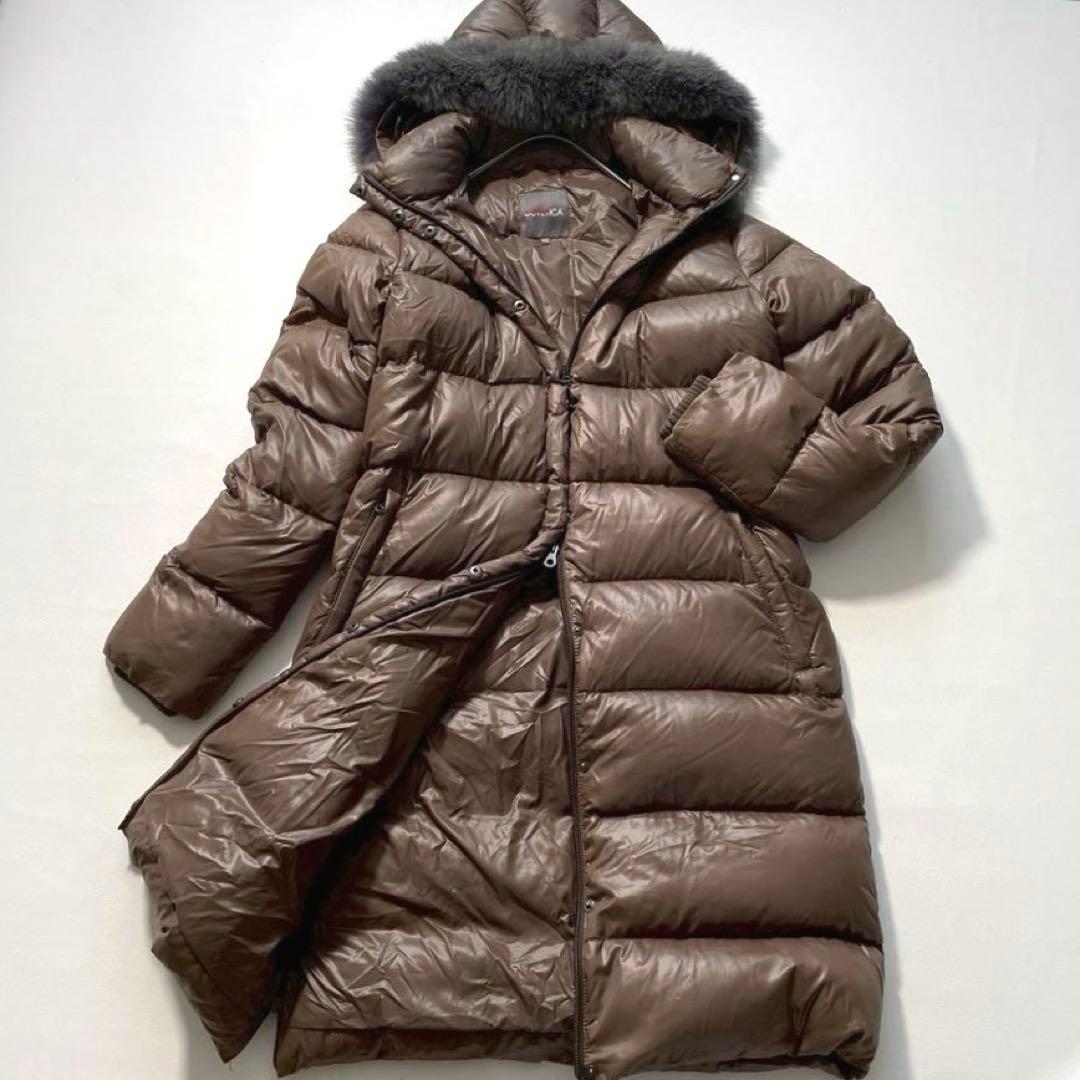 ピ*屋様 【大きいサイズ】デュベティカ デネブ ロングダウンコート 42 フォッ