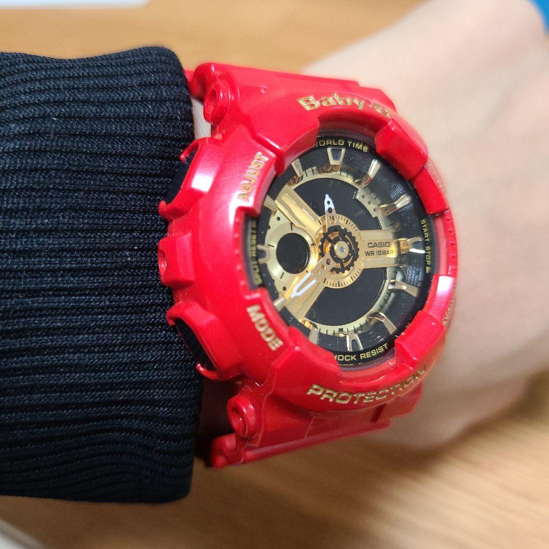 レア　カシオ レディース Baby-G 防水　腕時計 レッド