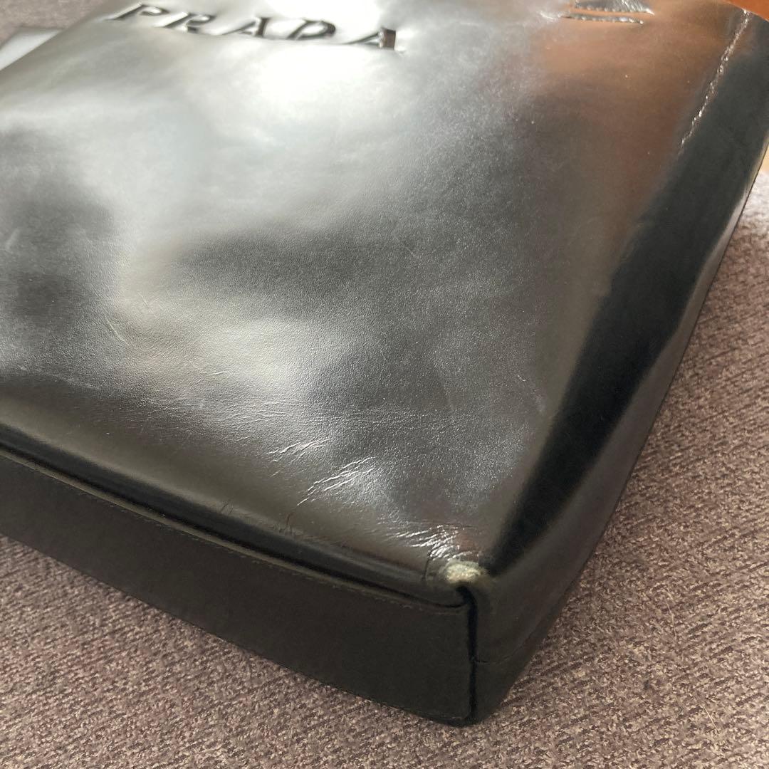 プラダ　PRADA 本革　トートバッグ　ポーチ付き