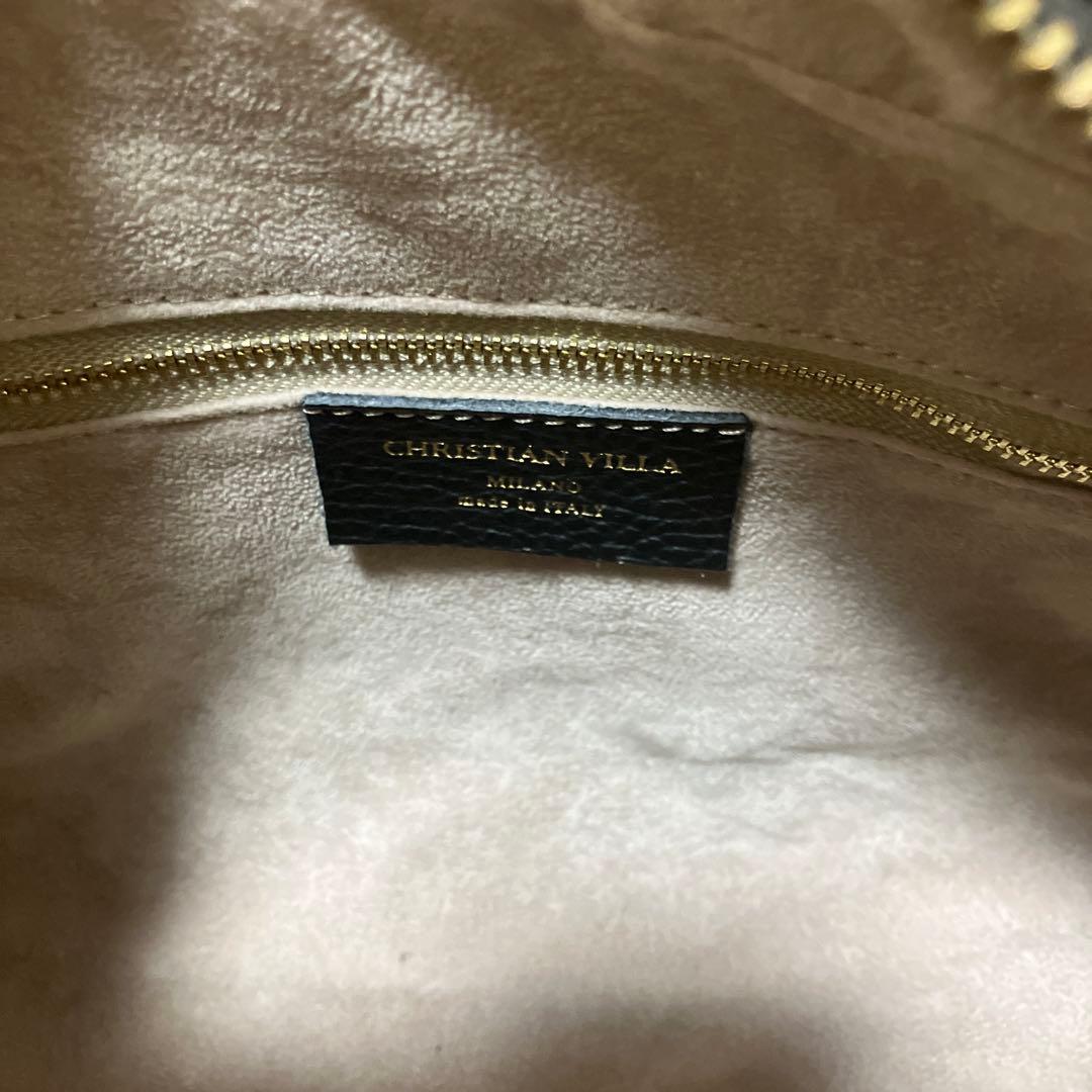 美品【CHRISTIAN VILLAクリスチャン ヴィラ】2WAYボストンバッグ
