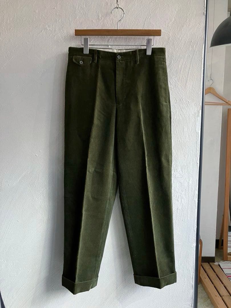 新品 D.C.WHITE BOSTON CORDUROY オリーブ 46