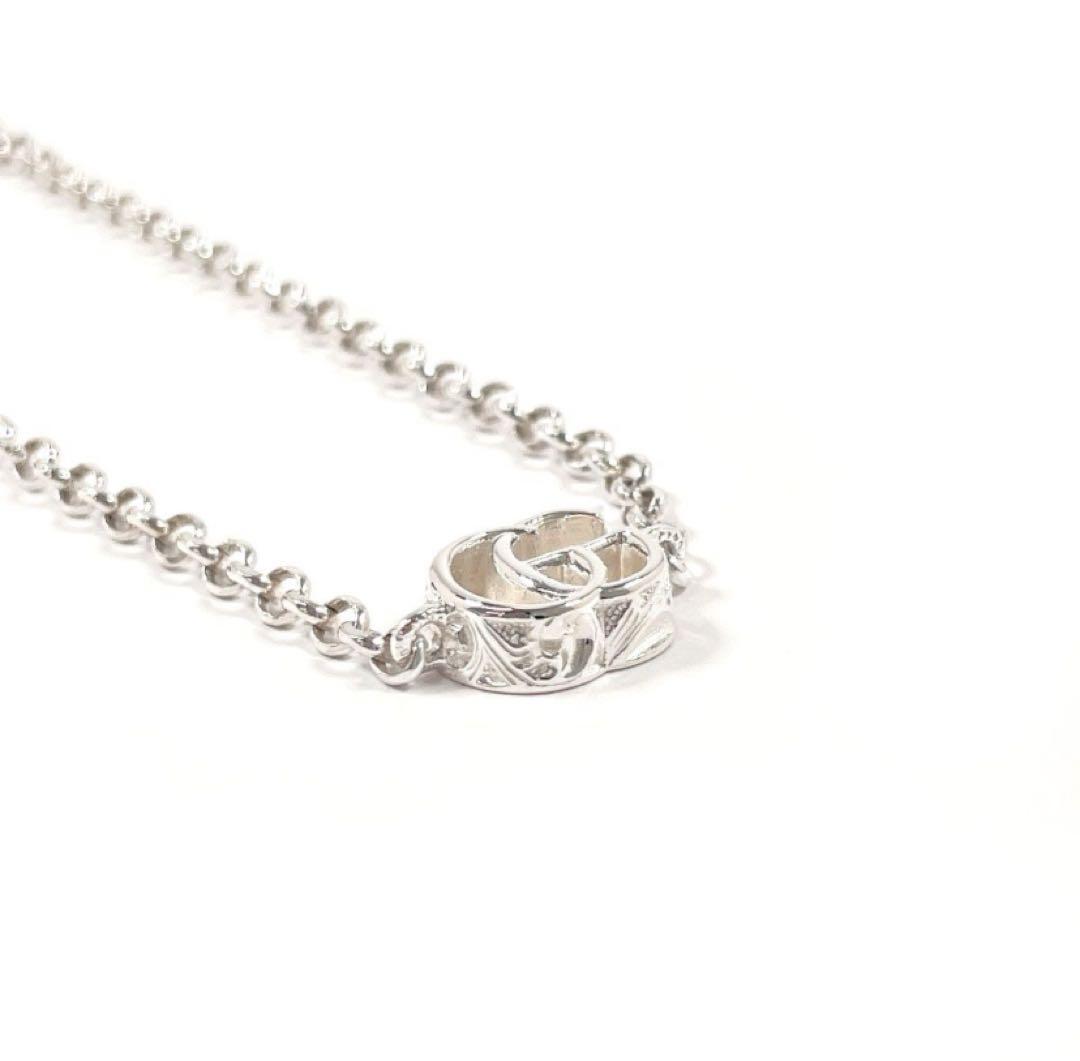 GUCCI ダブルGブレスレット シルバー