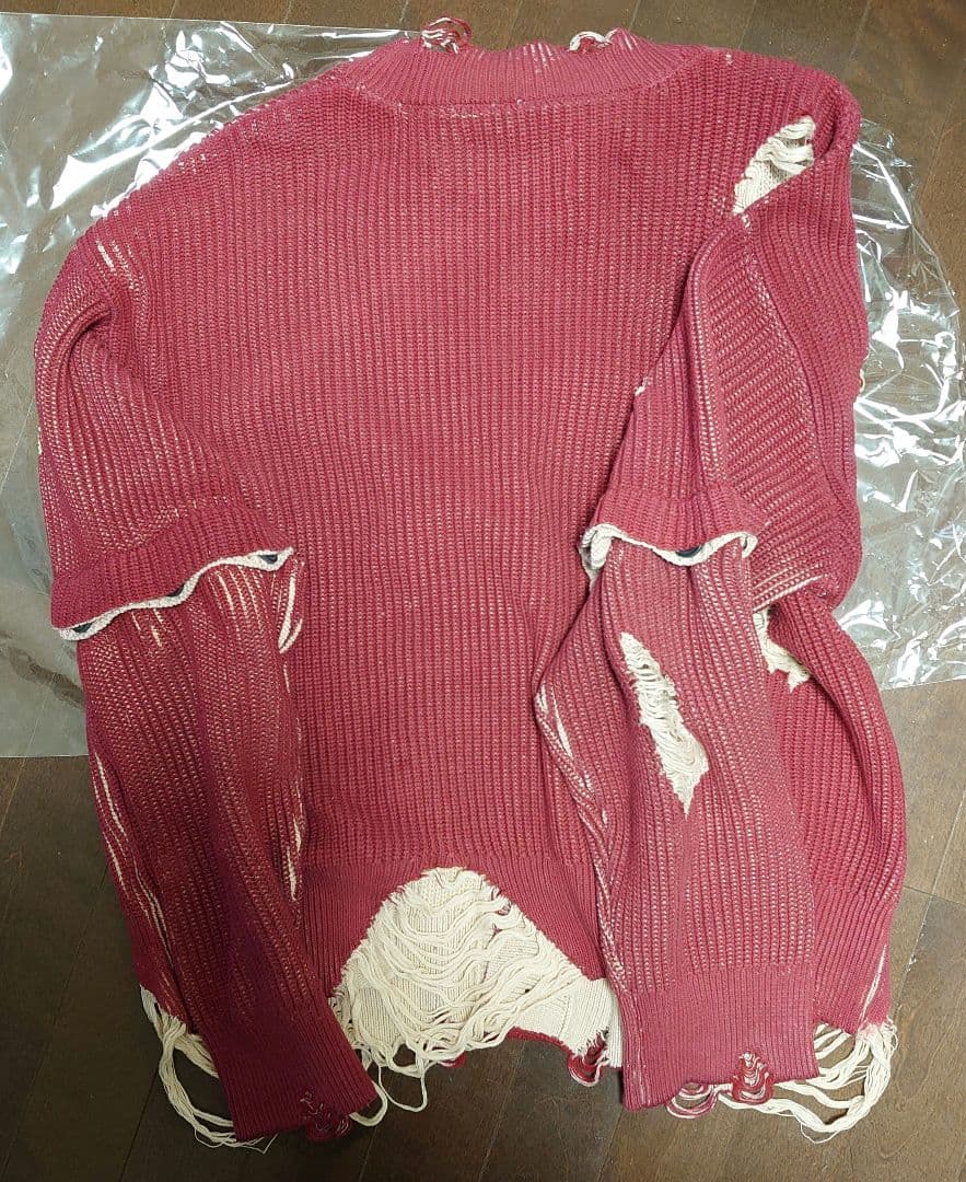 ディストラクションデザインビッグカーディガン　グランシー