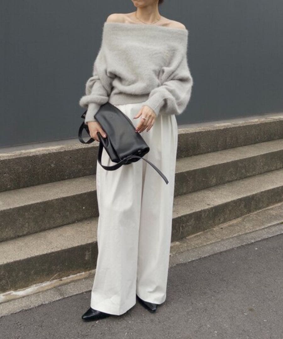 capricieuxlemageFOXカシミアドルマリンニット