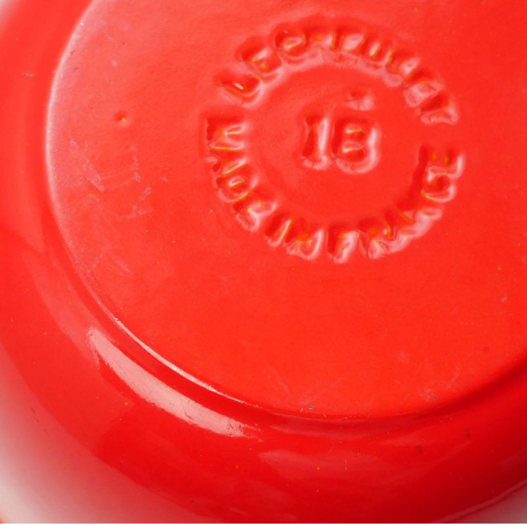 【美品】LE CREUSET　ココット エブリィ オレンジ 18cm