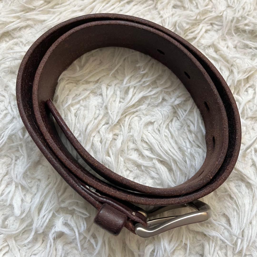良品　ヴィンテージ ワークス　レザーベルト　ブラウンDH5649 108523