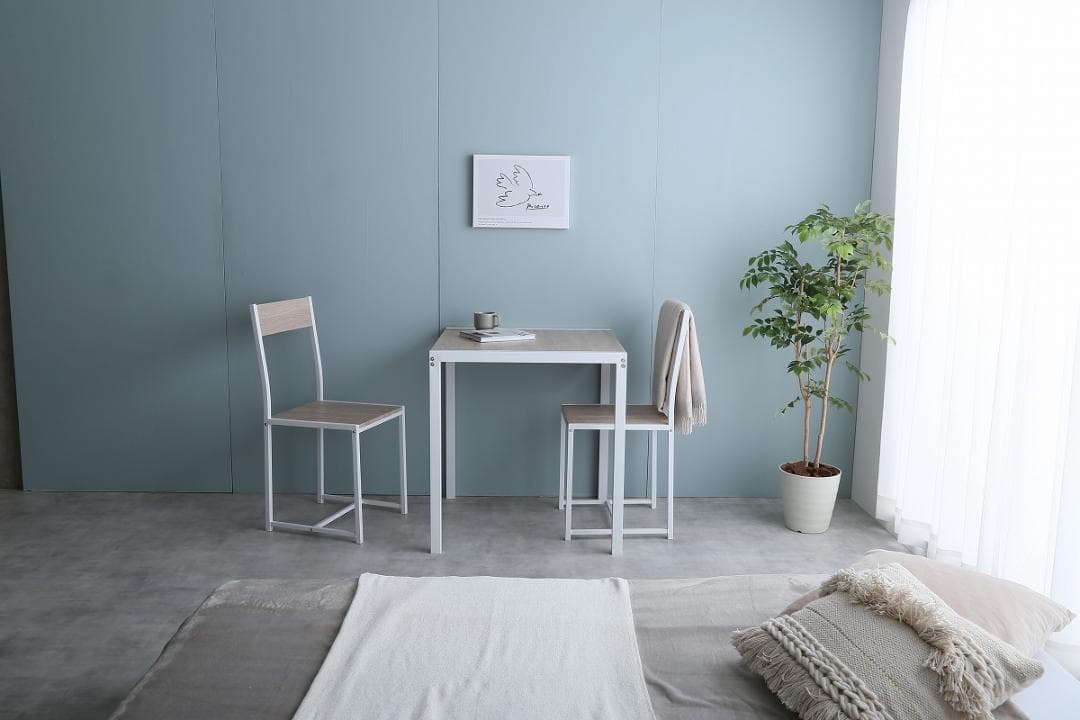 《新品・送料無料》【3点セット】 Cary 幅70cmテーブル+チェア2脚