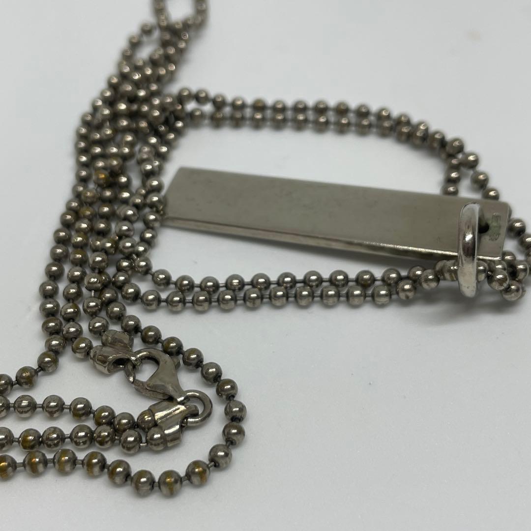 GUCCIグッチ バーペンダントトップ ネックレス シルバー925