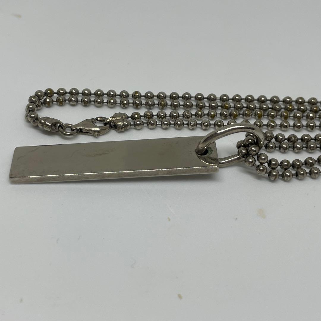 GUCCIグッチ バーペンダントトップ ネックレス シルバー925