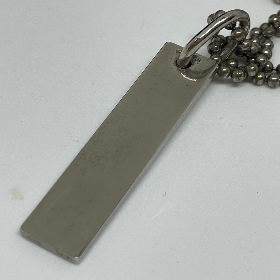GUCCIグッチ バーペンダントトップ ネックレス シルバー925