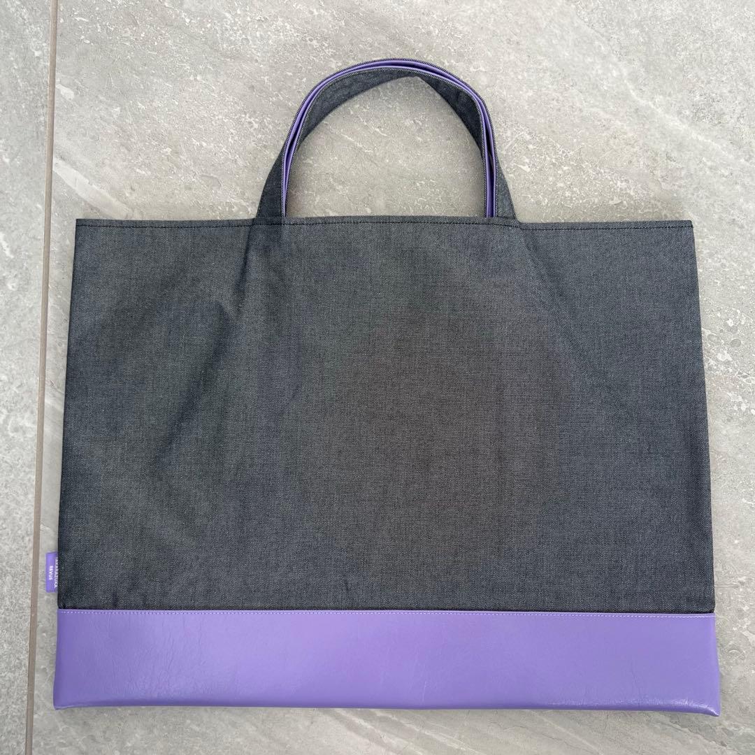 ファミリア キャトルレーヴ コラボ デニムトートバッグfamiliar