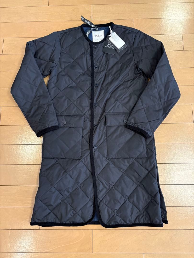 新品　TION タイオン　CITY LINE キルティングダウンジャケット　黒S