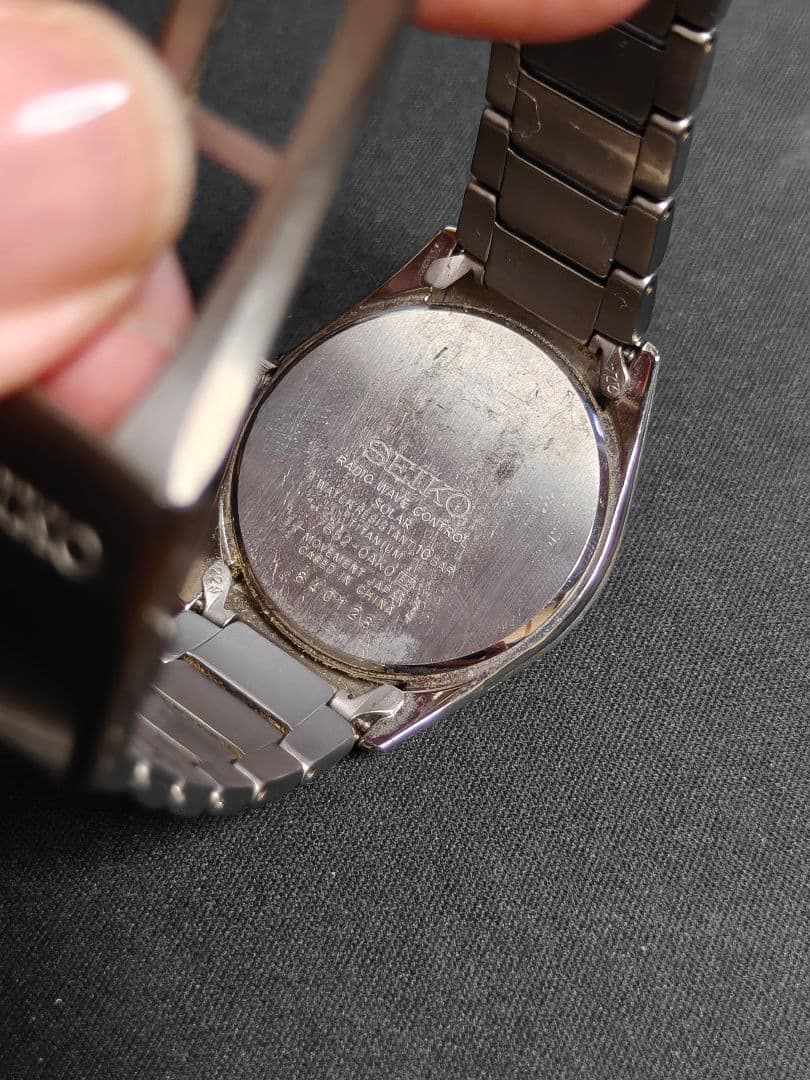 SEIKO SBTM217 ソーラー電波　チタン
