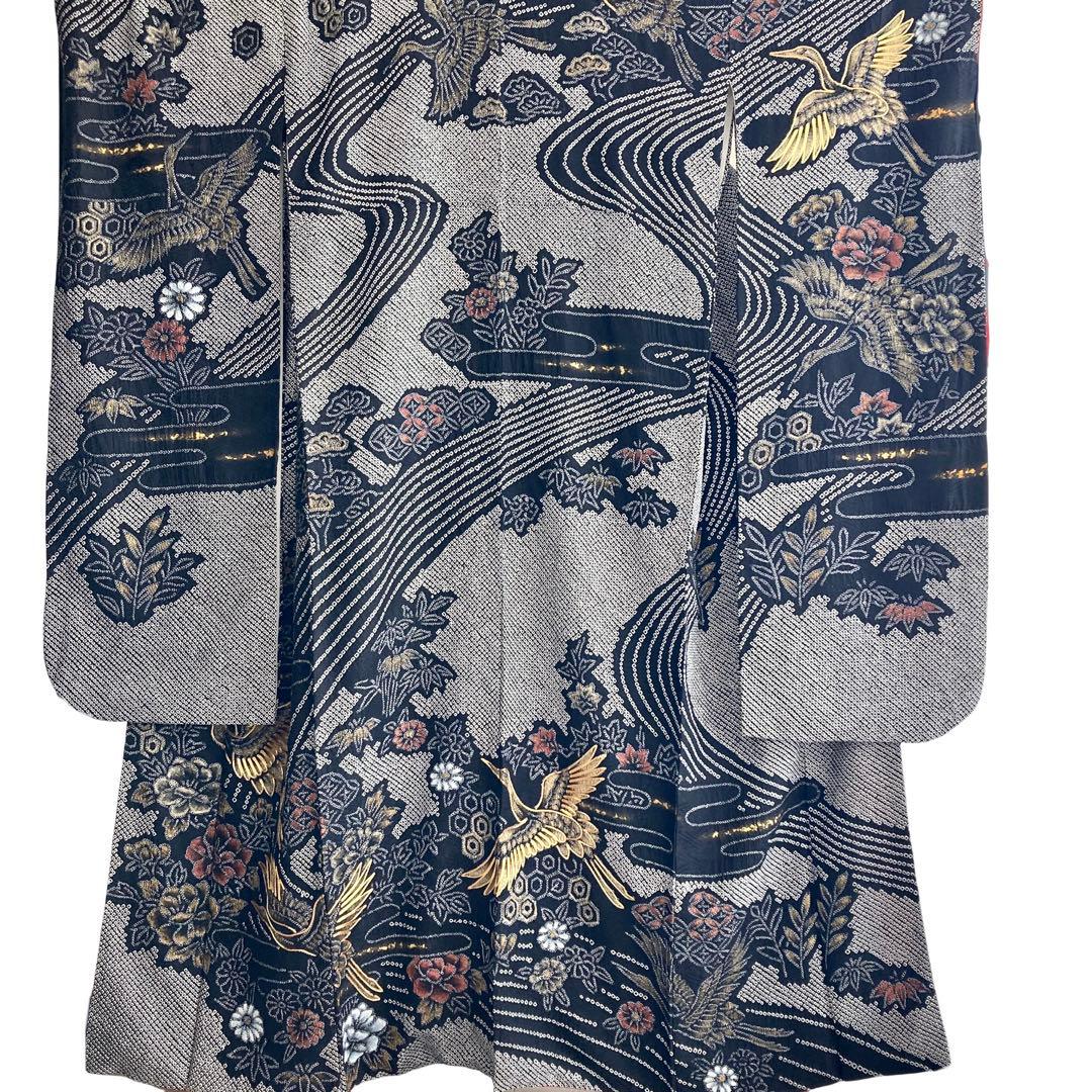 あ です★™️ 総絞り 身丈161 振袖4点セット‼️NO104