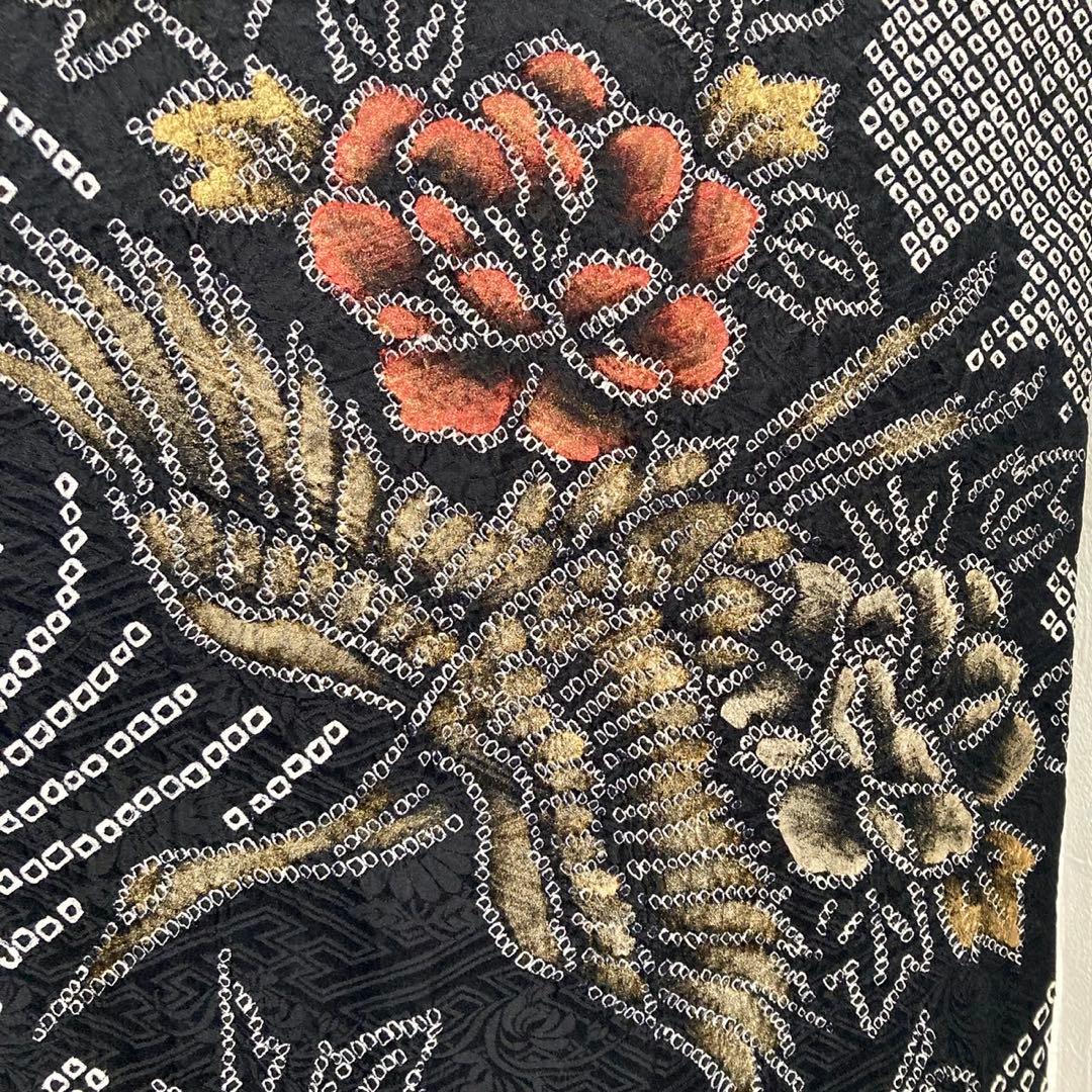 あ です★™️ 総絞り 身丈161 振袖4点セット‼️NO104