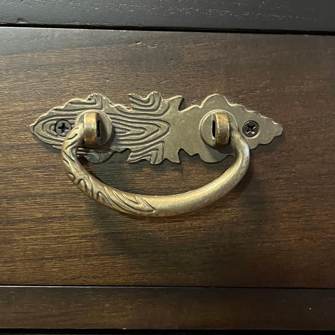 和箪笥 小箪笥 黒塗り 木製チェスト 6段 収納家具