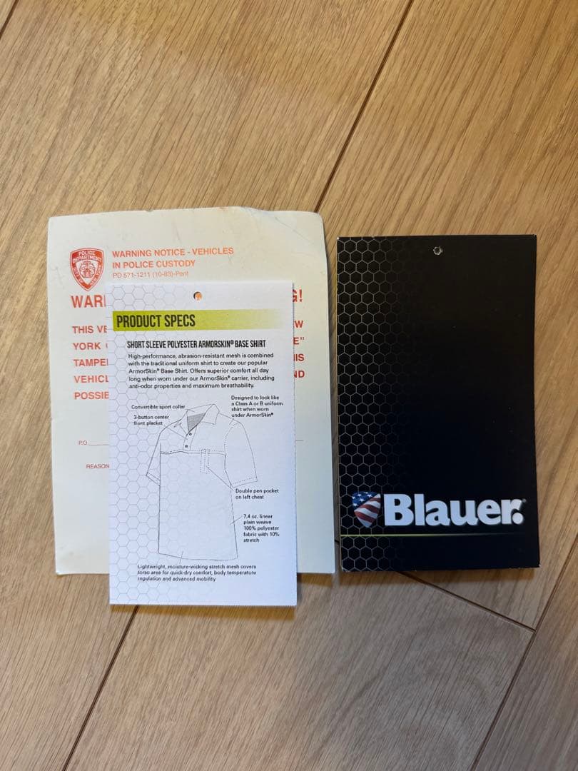 NYPD / Blauer アーマースキン&アーマースキン用シャツ/S日本M～L