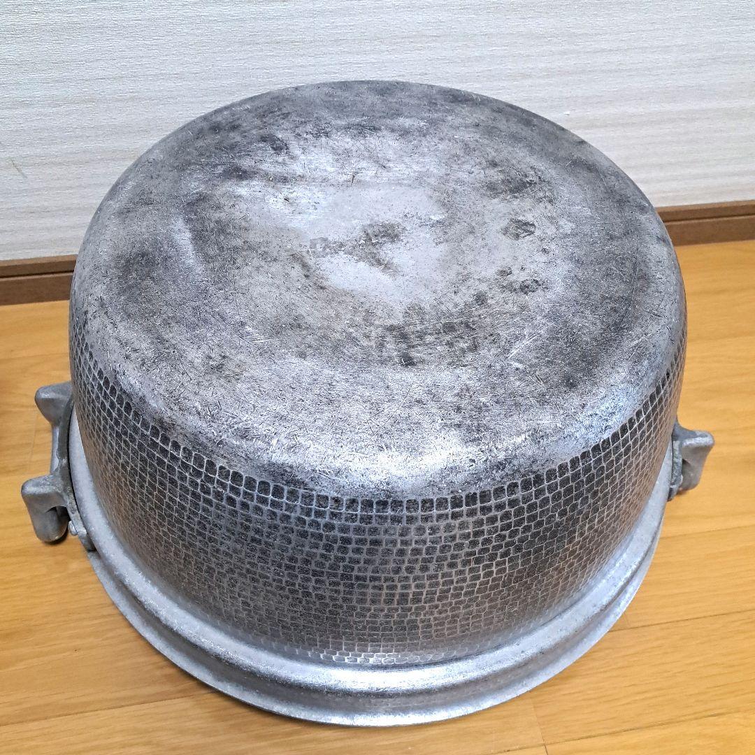 業務用アルミ製両手鍋セット 大 46㎝.51㎝の2点