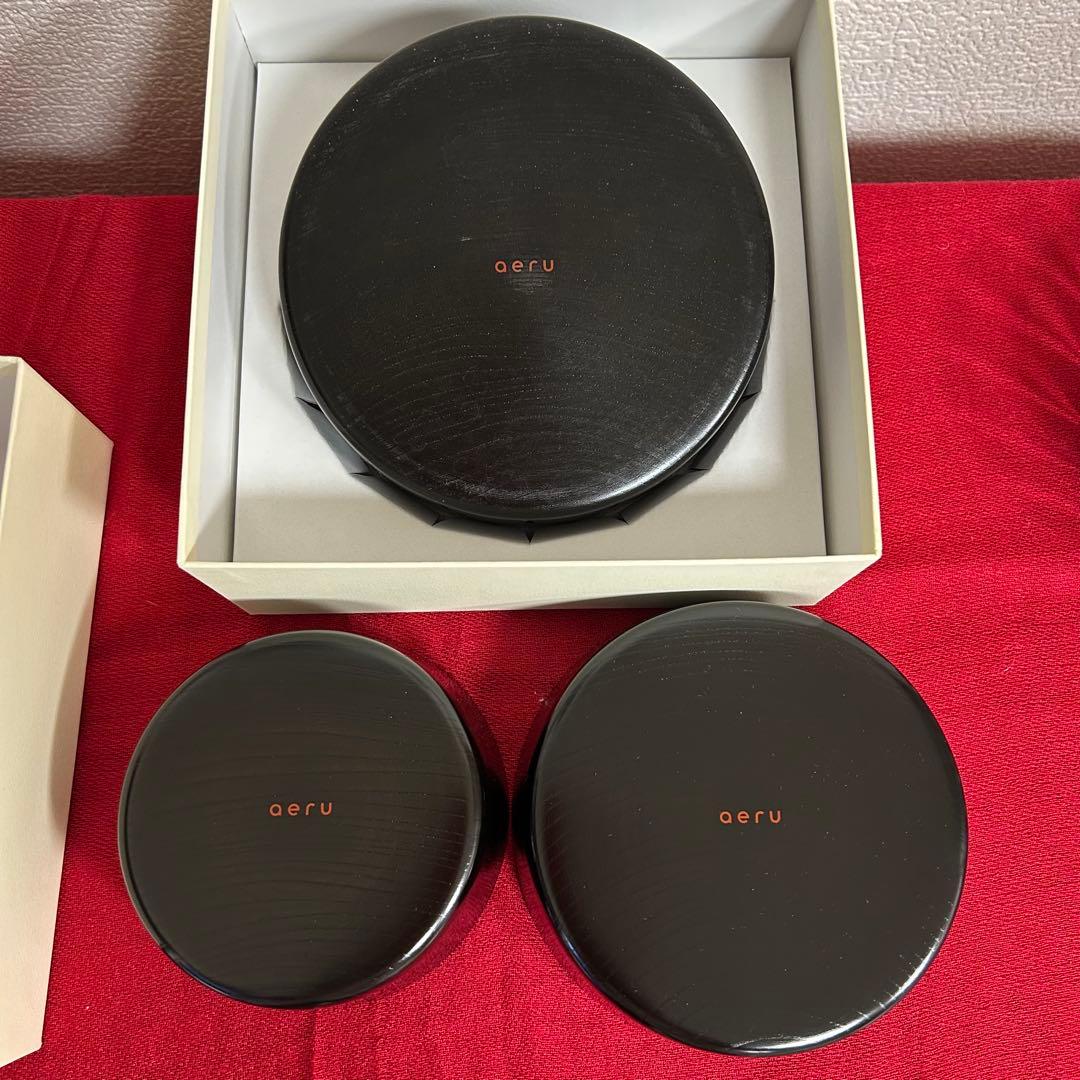 山中漆器　こぼしにくい器　aeru 黒　離乳食　幼児食器