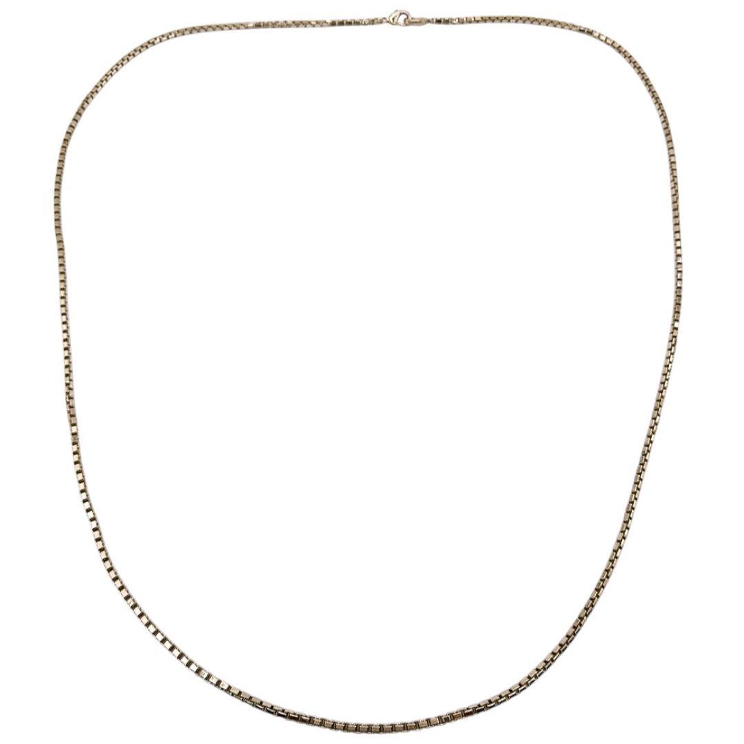 【希少/美品】ヴァレクストラ ロング ネックレス スクエア チェーン ゴールド系