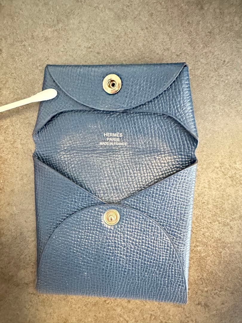 HERMES エルメス　ケース　バスティア　ネイビー