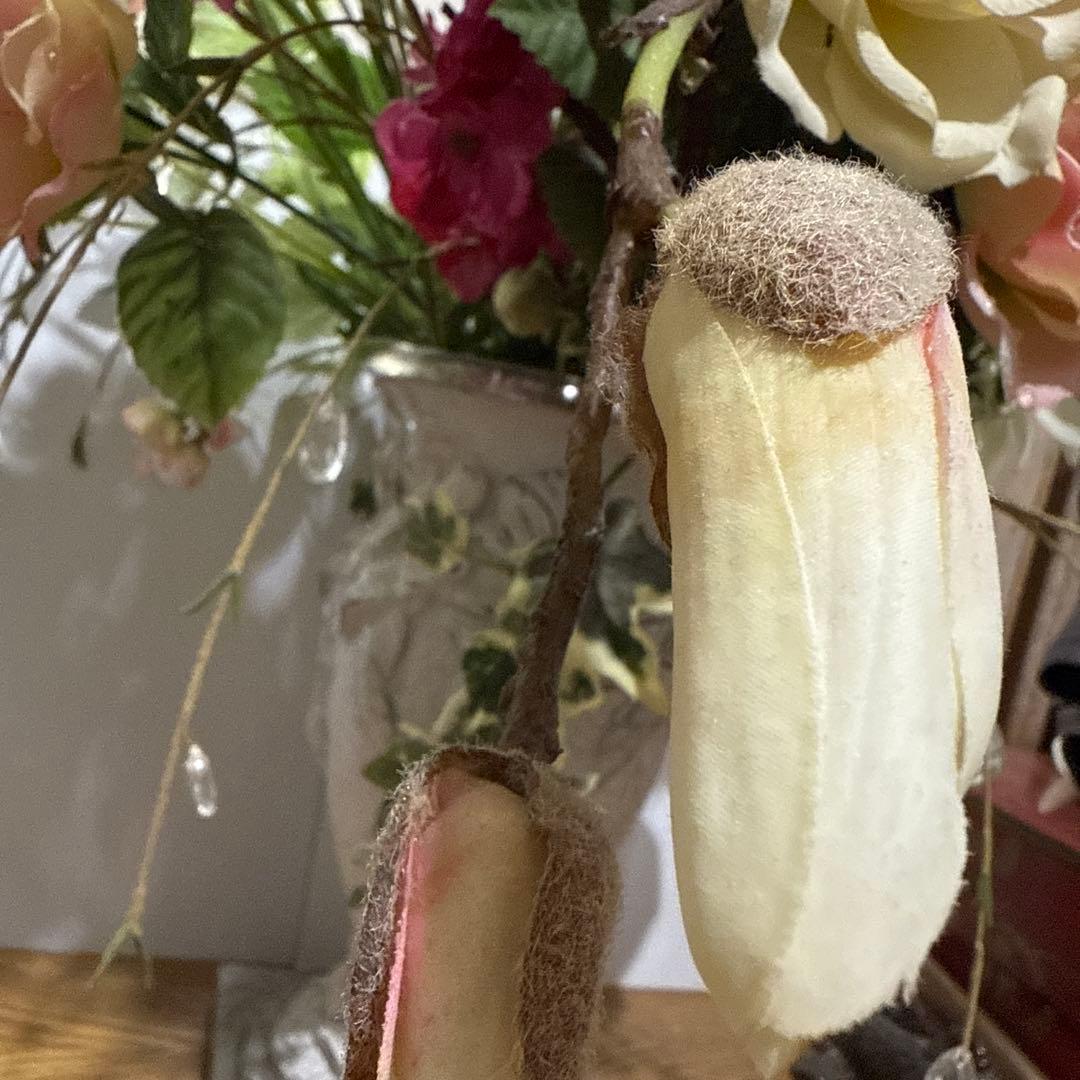 造花アレンジメント 花束 シルクフラワー 高さ約60㎝　花器32㎝