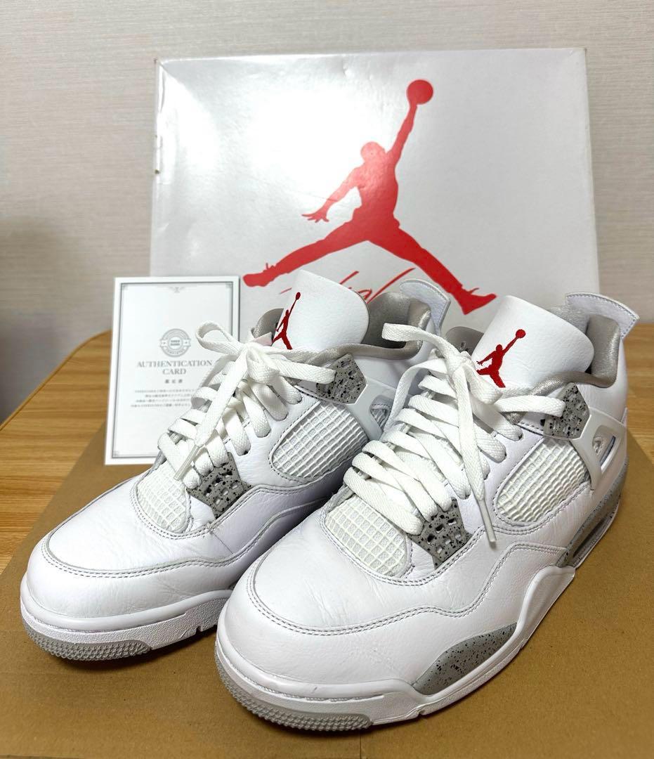 ナイキ　エアジョーダン4 レトロ　テックホワイト