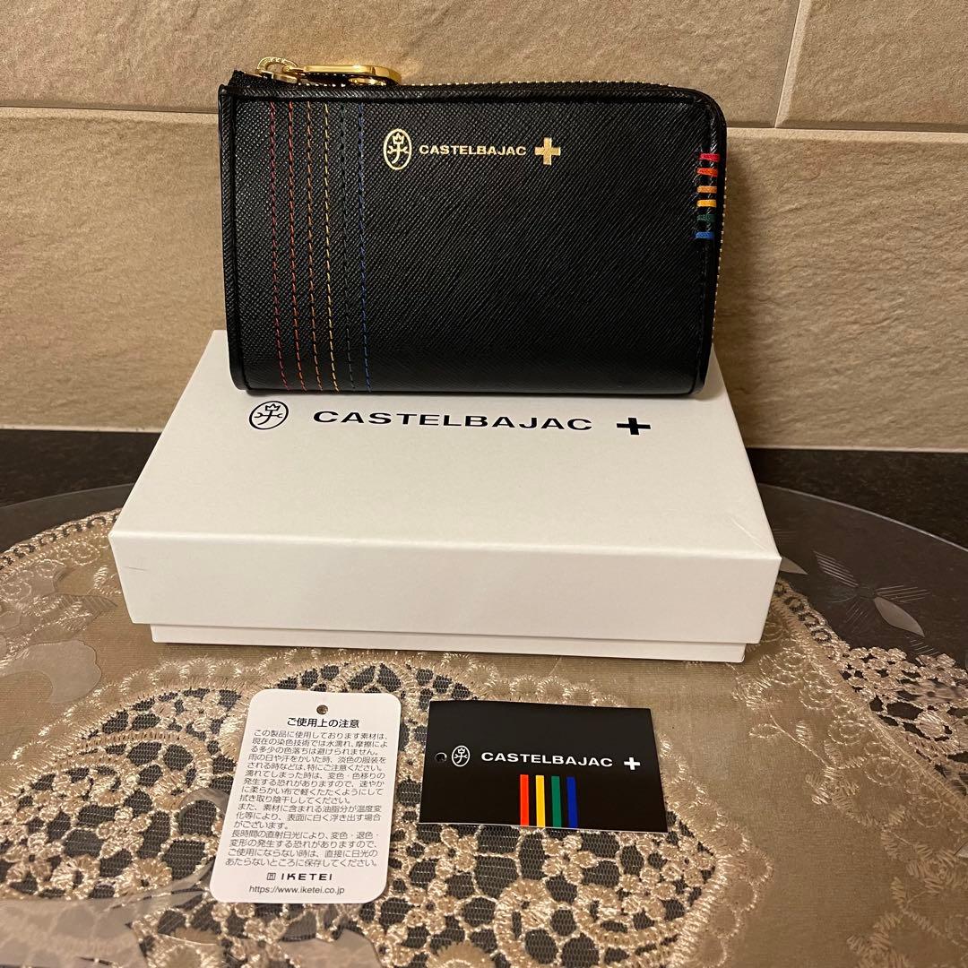 【新品】カステルバジャック　ラウンドファスナー折財布　黒　12,100円