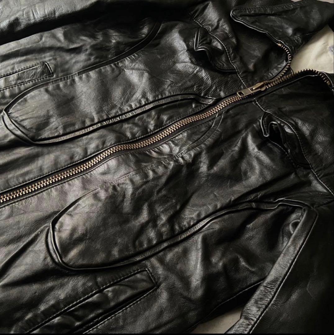 ジャケット・アウター grunge real horse leather jacket BQ10