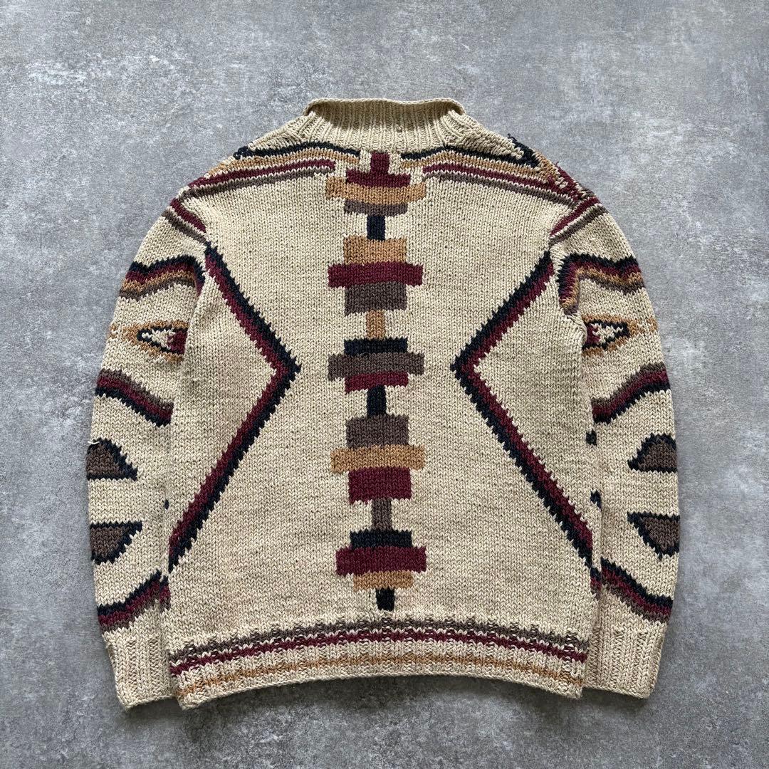 【Ron Herman】ロンハーマン ネイティヴ柄 カーディガン コンチョボタン