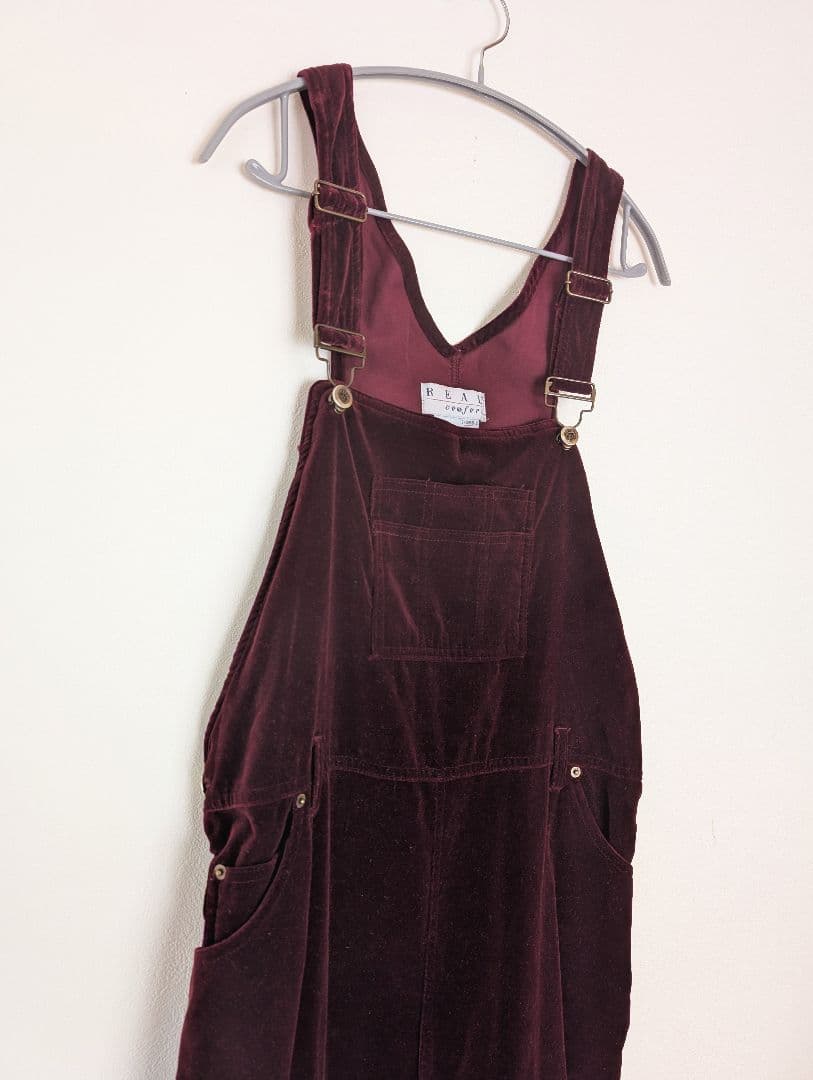 luik 購入 90s vintage ベロア オーバーオール オールインワン