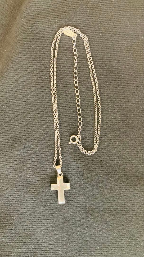 ビ*パ様 クライミー クロスネックレス シルバー 中古品