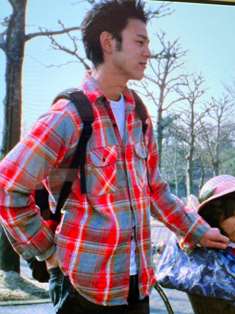 60s 70s 好配色 ELY ヘビーネルシャツ USA製 ヴィンテージ