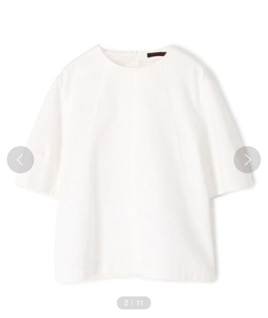 【美品】TOMORROWLAND ポワンピケ クルーネックブラウス