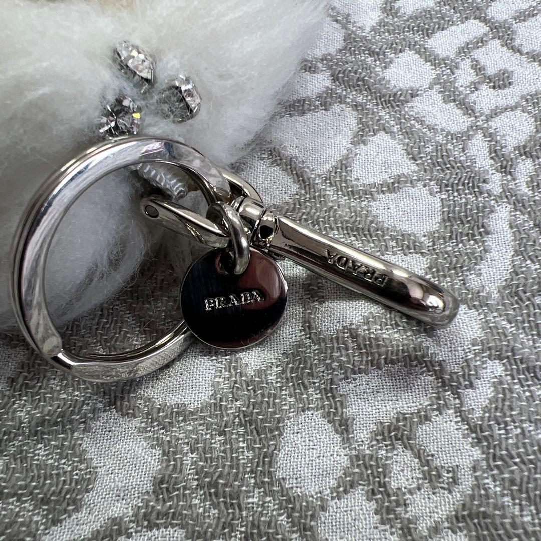 PRADA プラダ チャーム ファーベア&バタフライ&ストラップの３点纏め