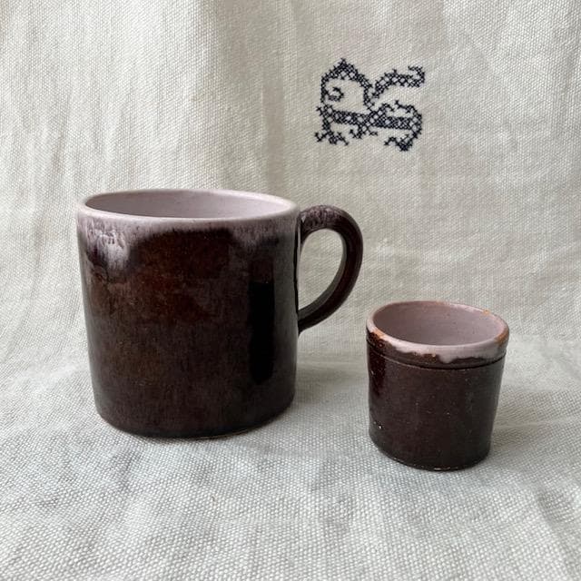 ◆美品◆19世紀キュノワール マグカップ＃オクトゴナルカフェオレボウルムスティエ