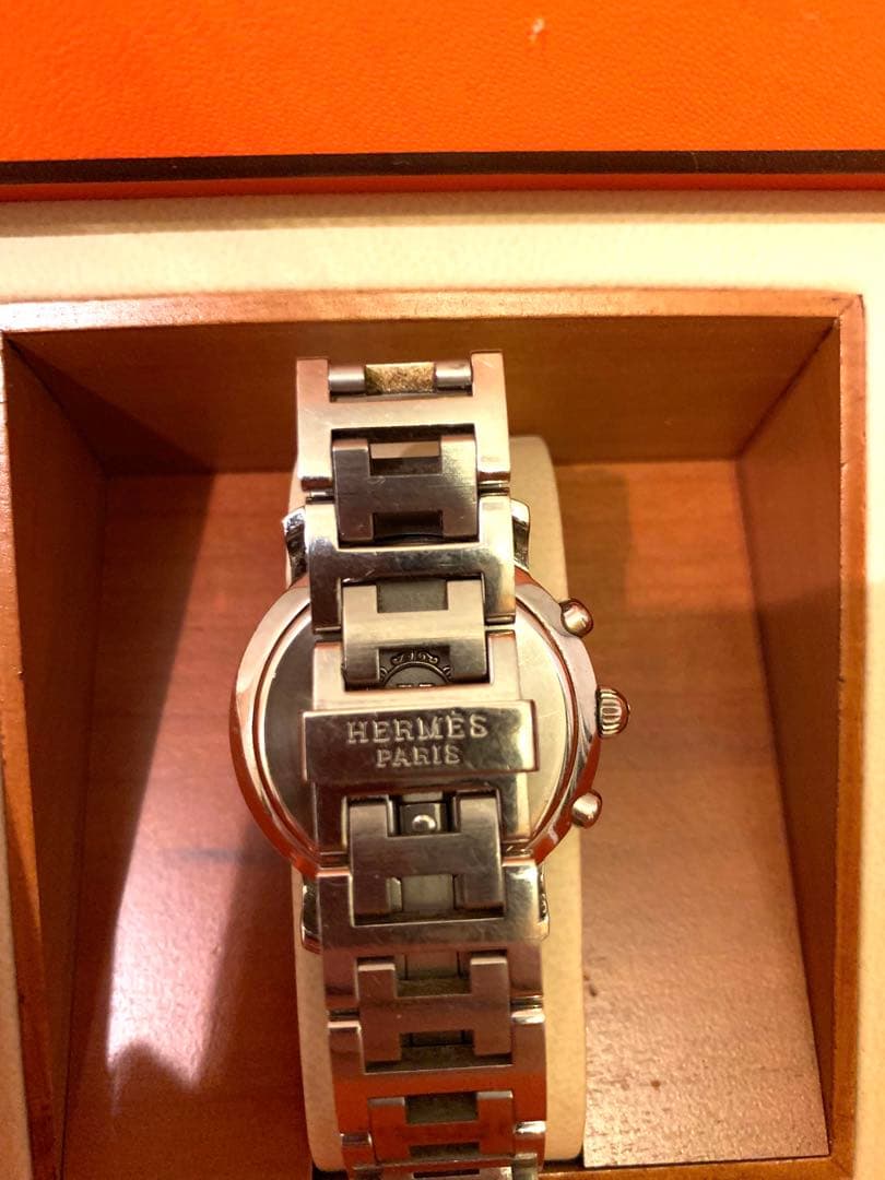 希少　HERMES エルメス  クリッパー　レディース　腕時計　シルバー