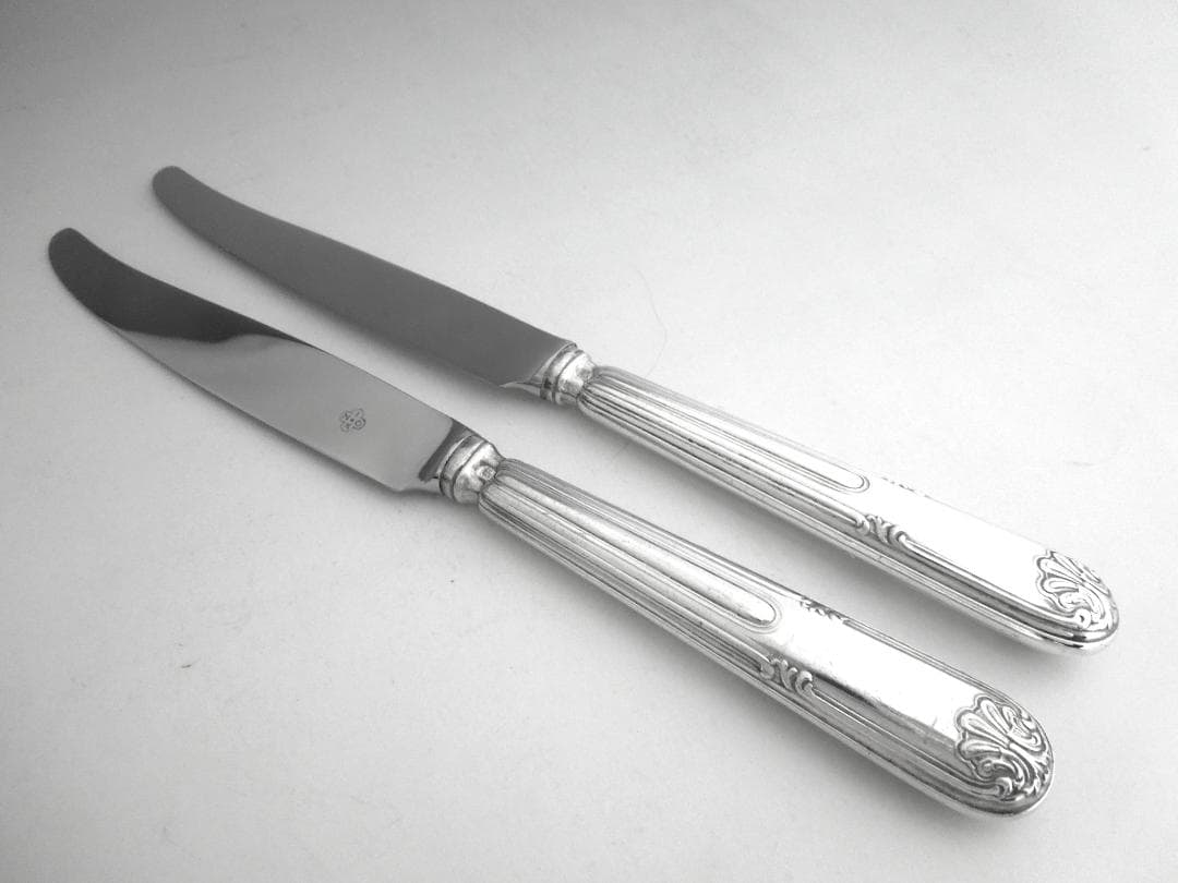 クリストフル シルバーナイフ 2本 Christofle　純銀