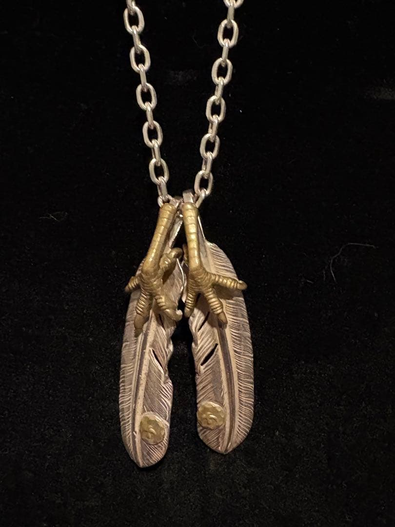 バ*ビ様 シルバーアクセサリー フェザー