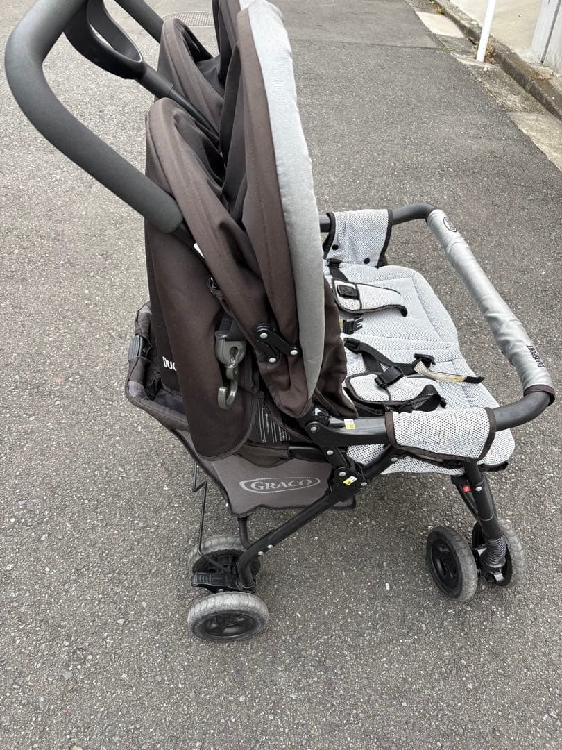 Graco DuoSport グレコデュオスポーツ　双子用ベビーカー グレー