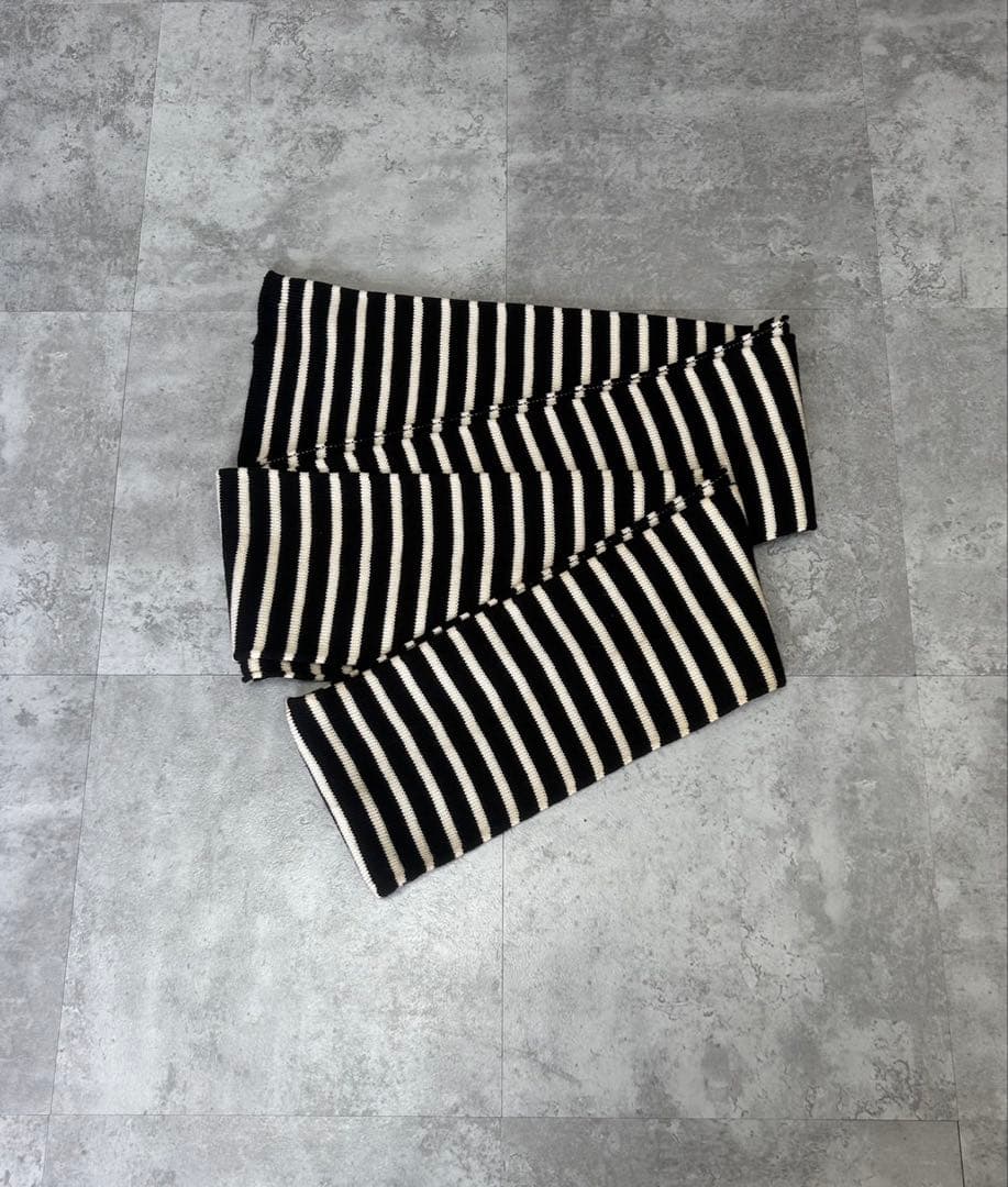 Saint Laurent Paris AW15 ボーダー　ロングマフラー