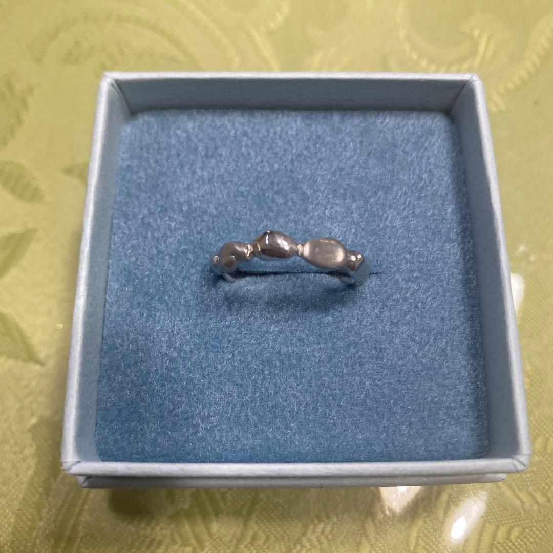 MIKU FUKAMITSUシルバー 波形デザインリング