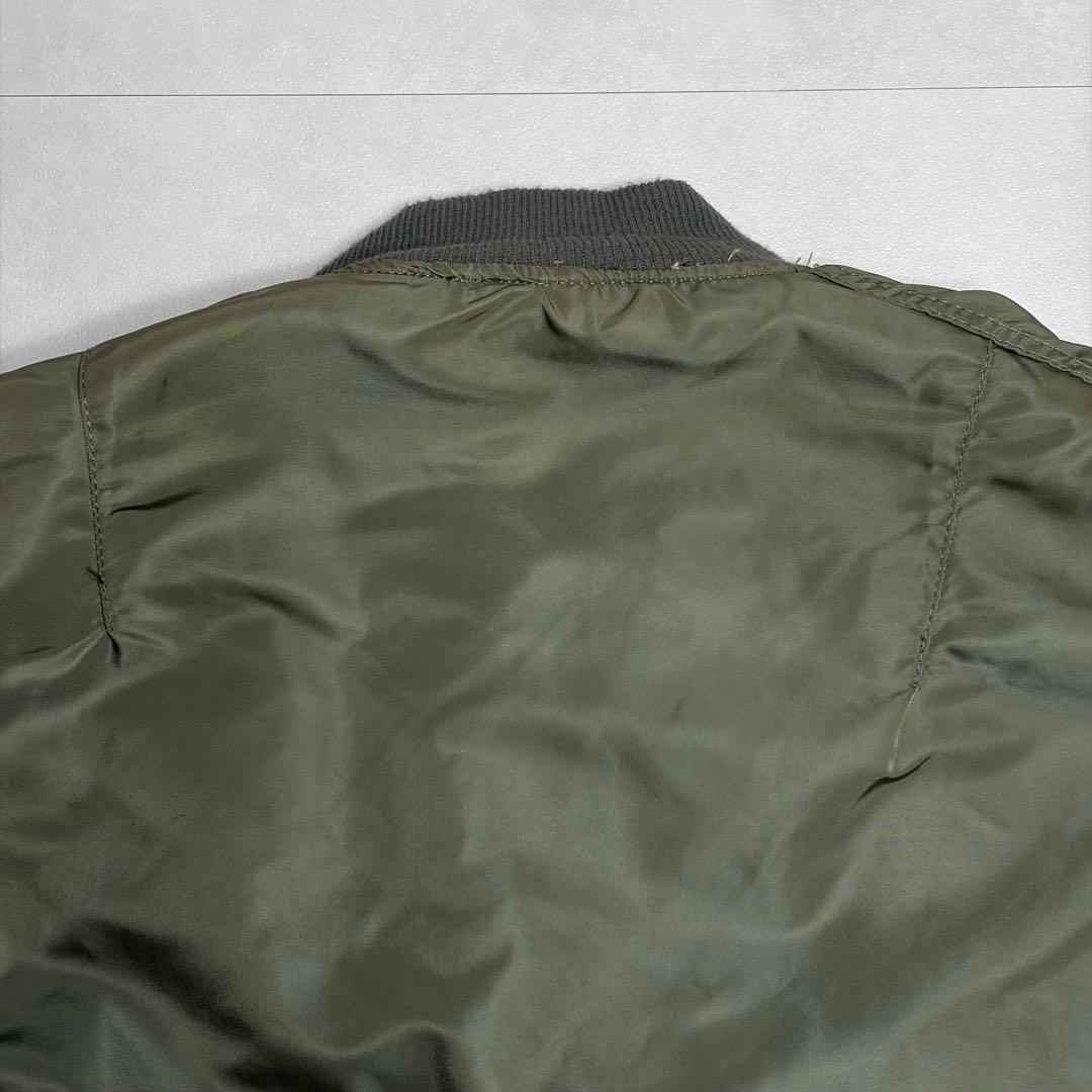 【美品】 USA製 80s アルファインダストリーズ MA-1 カーキ M